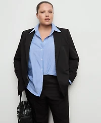 Mango Women's Fitted Suit Blazer