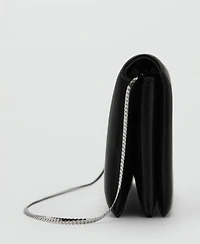 Mango Women's Leather Chain Shoulder Bag