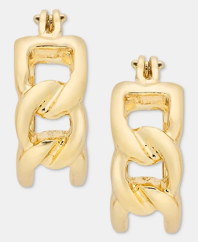 Karl Lagerfeld Paris Small Chain Hoop Earrings, 0.55"