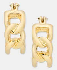 Karl Lagerfeld Paris Small Chain Hoop Earrings, 0.55"