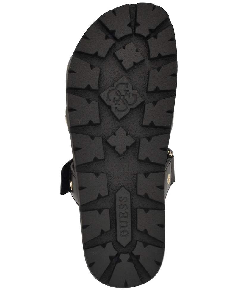 Guess Women's Fashie Double Strap Footbed Sandals
