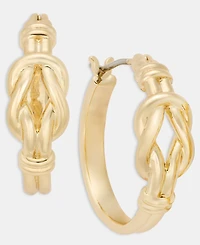 Lauren Ralph Knotted Style Small Hoop Earrings, 0.8"