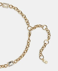 Lauren Ralph Lauren Gold-Tone Cubic Zirconia Collar Necklace, 16" + 3" extender