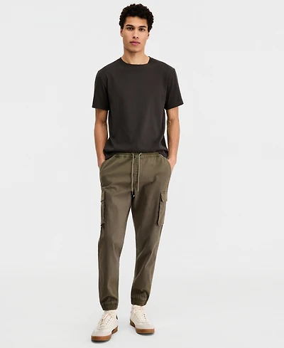 Sun + Stone Men's Garment-Dyed Cargo Jogger Pants