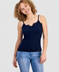 Hippie Rose Juniors' Lace Trim Cami