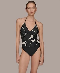 Donna Karan New York Womens Halter Neck Tankini Bottoms
