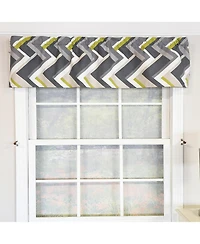 Rlf Home 100% Cotton High Quality Legit Tailored Window Valance with 1.5" Rod Pocket 50" W X 12" L Gray