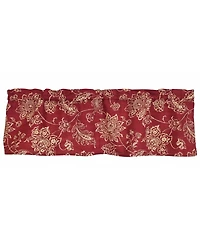 Rlf Home 100% Cotton High Quality Reagan Tailored Window Valance with 1.5" Rod Pocket 50" W X 12"