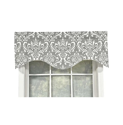 Rlf Home 50" x 17" Ozbourne Cornice Syel 3" Rod Pocket Valance