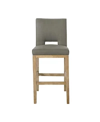Streamdale Furniture Streamdale Modern Upholstered Bar Stools with Wooden Legs