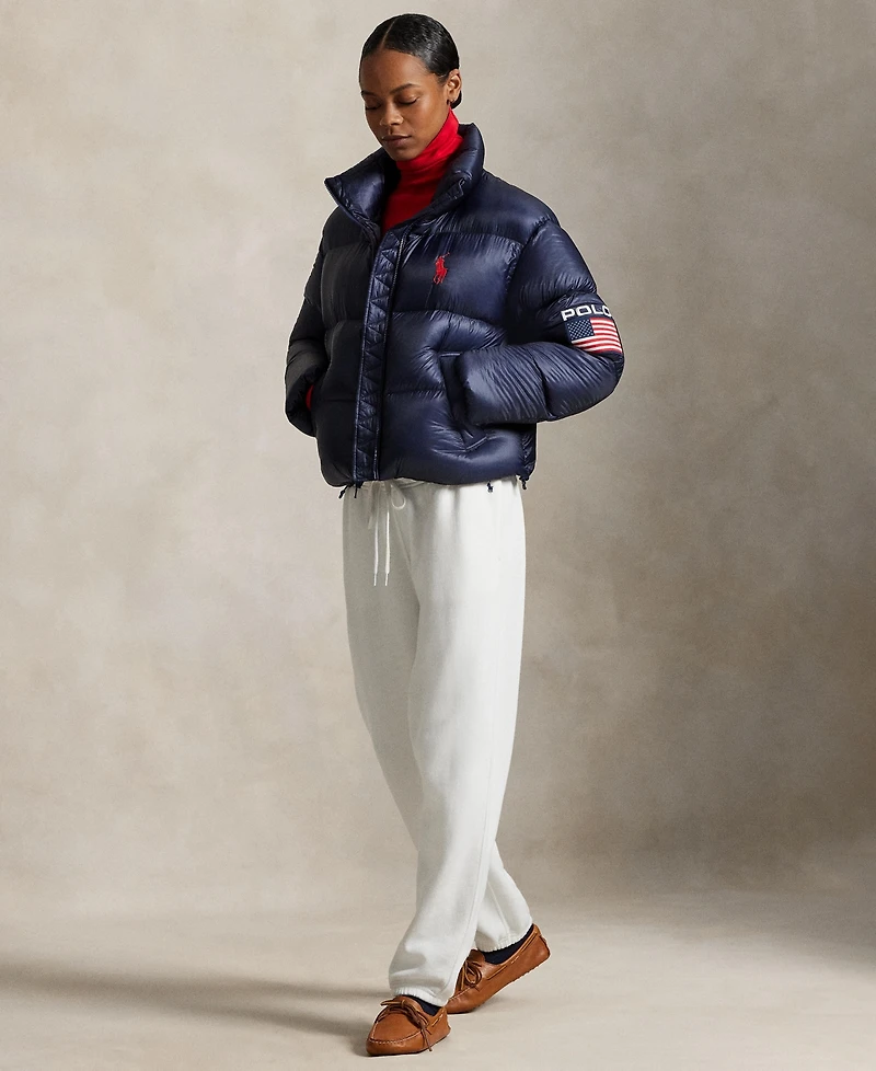 Polo Ralph Lauren Women's Flag Mid-Weight Down Puffer Jacket