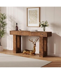 gaomon 63" Long Console Table, Wooden Entry Table for Entryway, Rustic Sofa Tables Behind Couch, Foyer Hallway Tables for Entryway