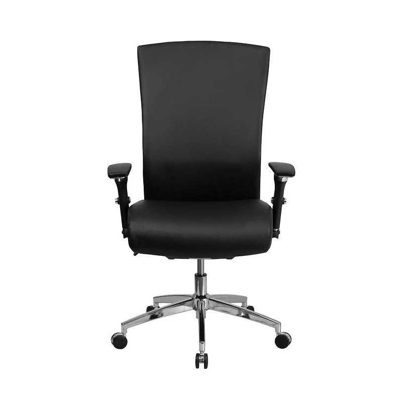 Emma+Oliver 24/7 300 lb. Rated High Back Swivel Seat Slider Lumbar Ergonomic Office Chair
