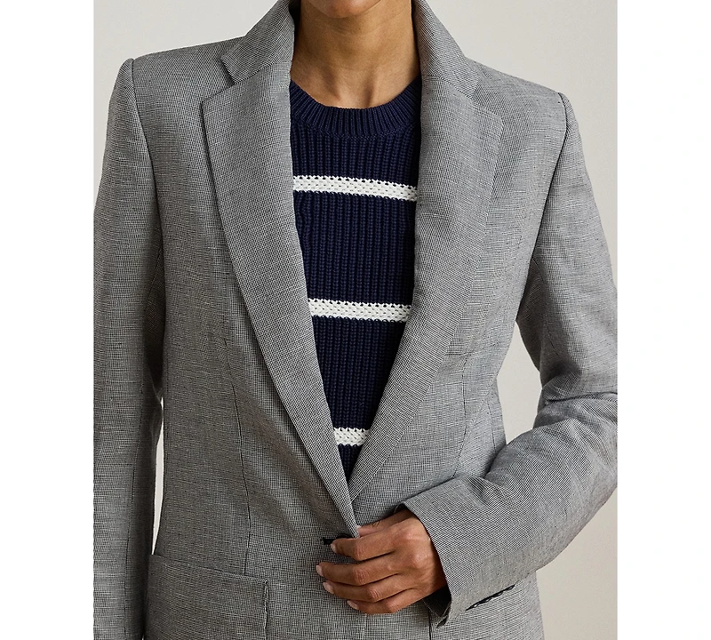 Lauren Ralph Women's Basket-Weave Blazer