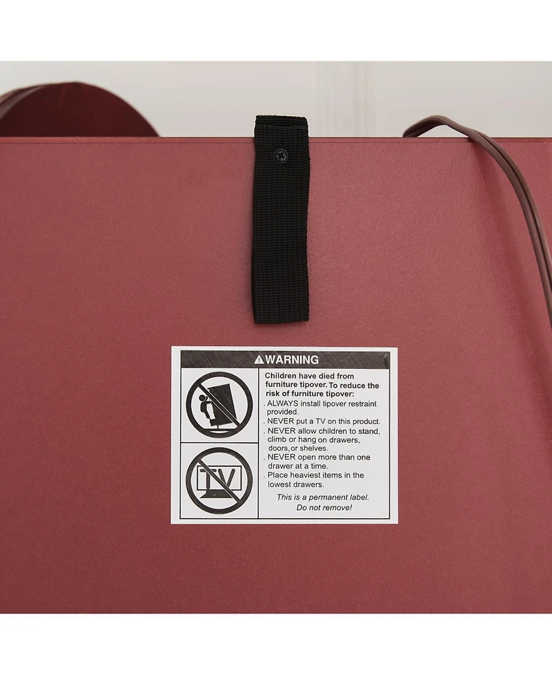 Streamdale Furniture Streamdale Lighted Corner Curio Cabinet - Cherry