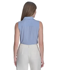 Tommy Hilfiger Women's Sleeveless Pinstripe Top