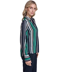 Tommy Hilfiger Women's Striped Popover Top