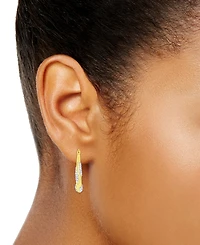 And Now This Crystal 18k Gold Plated Brass Twist Hoop Earrings, Macy's Exclusive