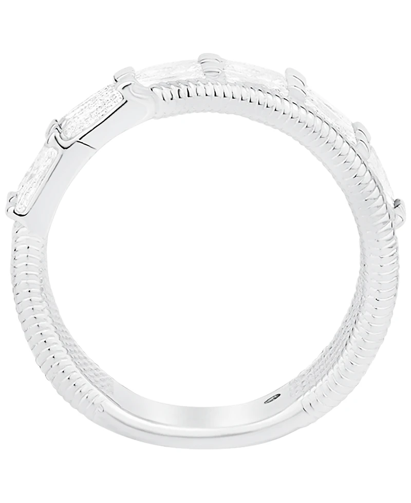 And Now This Cubic Zirconia Silver Plated Coil Ring, Macy's Exclusive