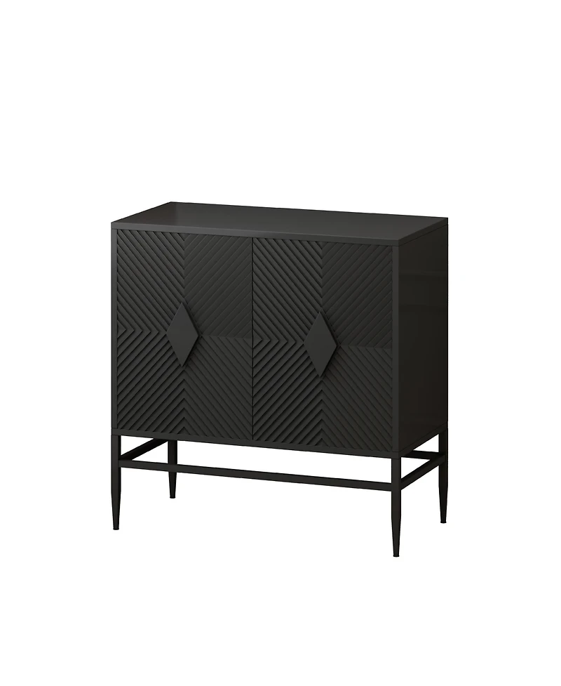 Lovmor Minimalist Mdf Cabinet with Adjustable Shelf