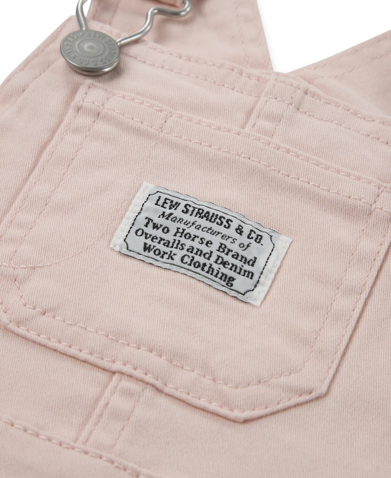Levi's Baby Boys' and Girls' Sleeveless Twill Overalls