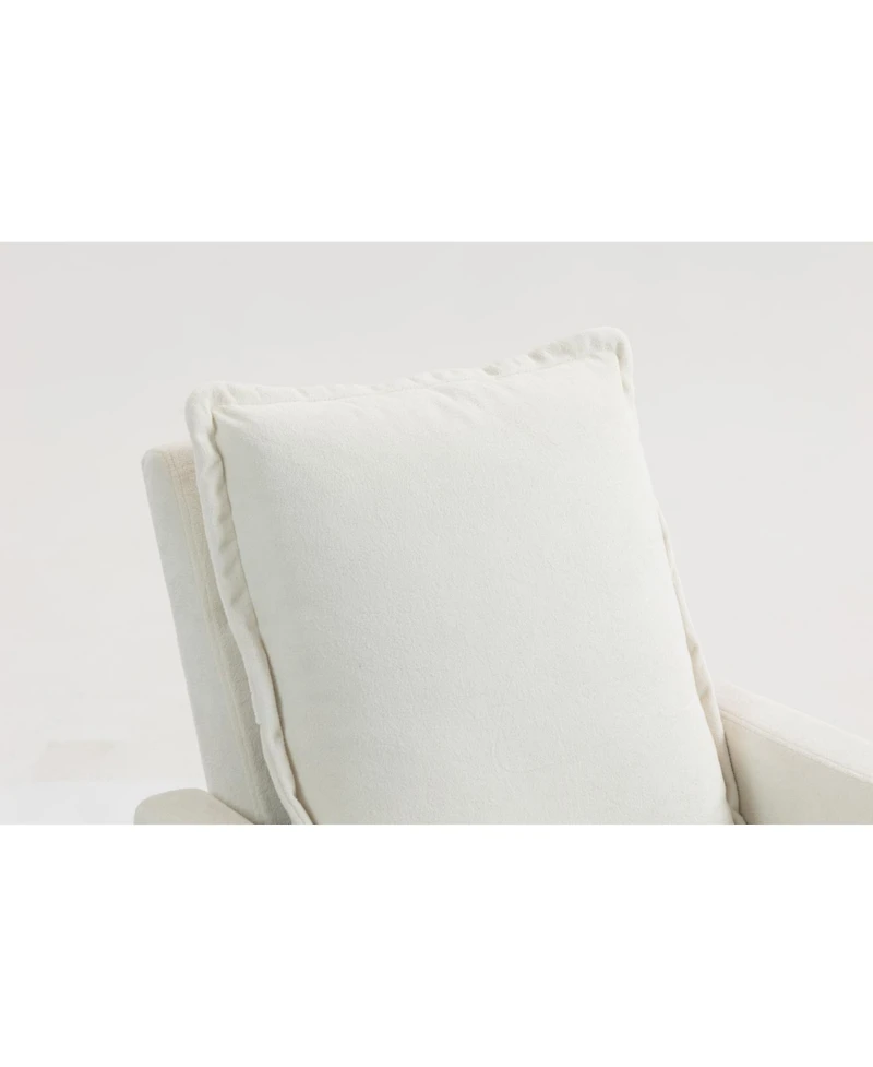 Streamdale Furniture Short Plush Manual Button Armchair Sofa