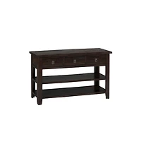 Jofran Kona Grove 50" Distressed Rustic Solid Wood Sofa Table