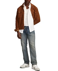 Lucky Brand Men's Short-Sleeve Linen Knit Shirt