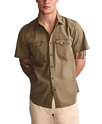 Lucky Brand Men's Short-Sleeve Regular-Fit Western Shirt