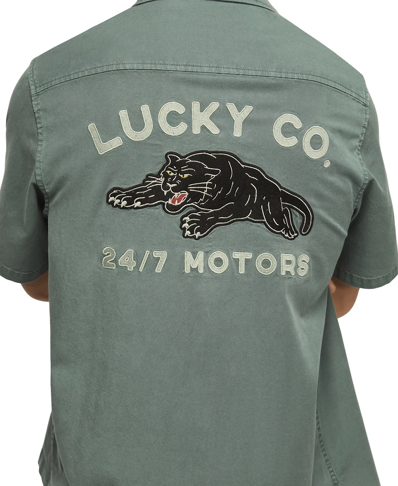 Lucky Brand Men's Panther Moto Button-Front Shirt