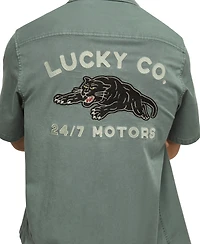Lucky Brand Men's Panther Moto Button-Front Shirt