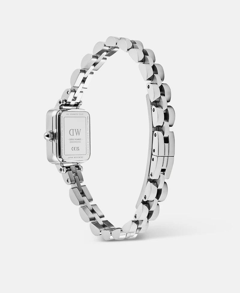 Daniel Wellington Women's Analog Silver-Tone Stainless Steel Watch, 18 mm