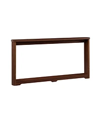 Streamdale Furniture 70" Walnut Console Table - Narrow Sofa/Entryway Table with Corrugated Texture