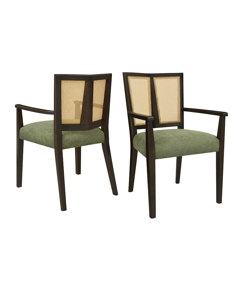 Streamdale Furniture Streamdale Rattan Back Dining Chair - Modern Farmhouse Accent Armchair