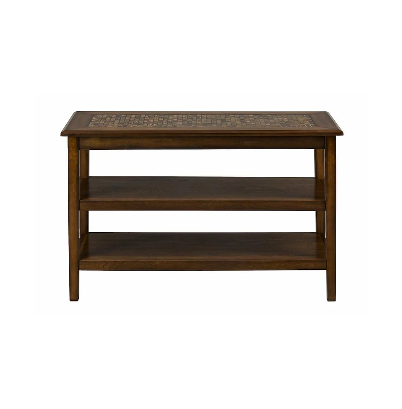 Jofran Baroque Sofa 48" Sofa Table with Mosaic Tile Inlay