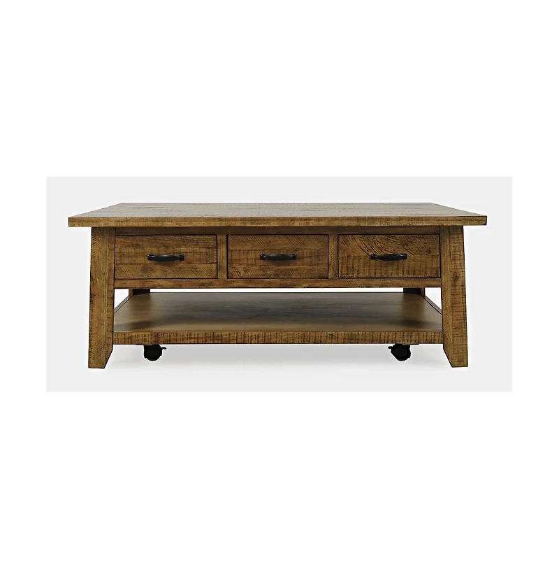 Jofran Rustic Farmhouse Solid Wood 50" Coffee Table