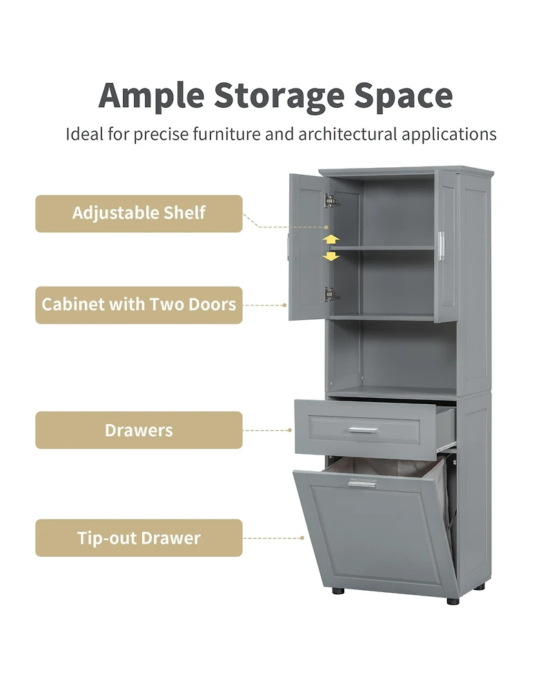 Lovmor High-Quality Mdf Storage Cabinet with Anti-Toppling Device