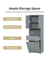 Lovmor High-Quality Mdf Storage Cabinet with Anti-Toppling Device