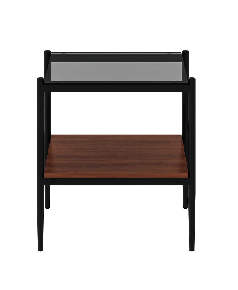 Streamdale 3-Piece Modern Gray Glass Living Room Table Set