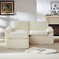 Streamdale Furniture Modern corduroy cloud sofa, freely combined, comfortable sitting experience
