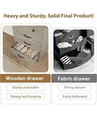 gaomon 4 Dresser for Bedroom, 34.8 in Tall Vertical Drawer Dresser