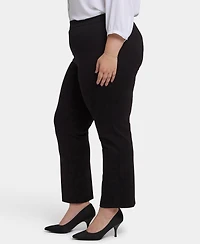 Nydj Plus Pull-On Slim Ankle Trouser Pants