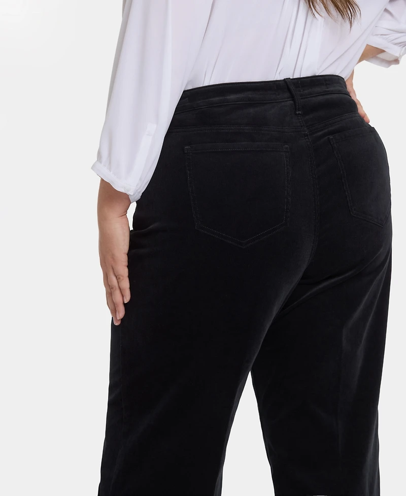 Nydj Plus Teresa Wide Leg Corduroy Pants