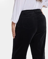 Nydj Plus Teresa Wide Leg Corduroy Pants