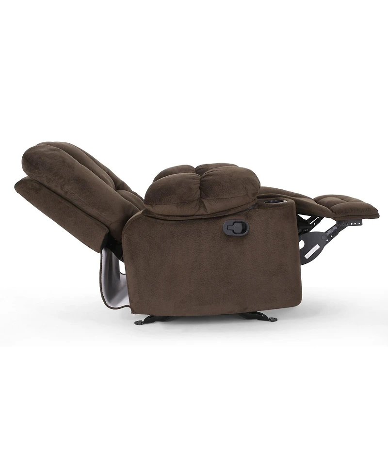 Boyel Living 42.5" Wide Fabric Manual Recliner Chair with Dual Cup Holders