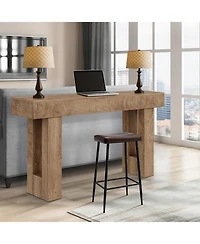 gaomon 63" Long Console Table, Wooden Entry Table for Entryway, Rustic Sofa Tables Behind Couch, Foyer Hallway Tables for Entryway