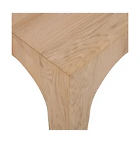 Jofran Archimedes 20" Arched Wood Square Modern Rustic End Table