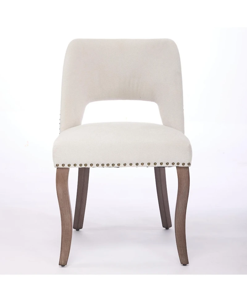 Streamdale Furniture Wooden Upholstered Dining Chairs - Set of 2