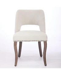 Streamdale Furniture Wooden Upholstered Dining Chairs - Set of 2