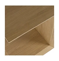 Jofran Nobu Modern Beveled Angle Wood Accent End C-Table